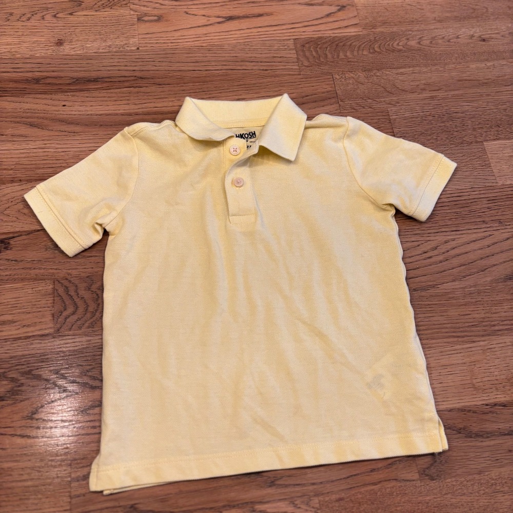 OshKosh B'gosh Kids Boys Yellow Short Sleeve Polo Shirt‎ Size 2T uniform polo